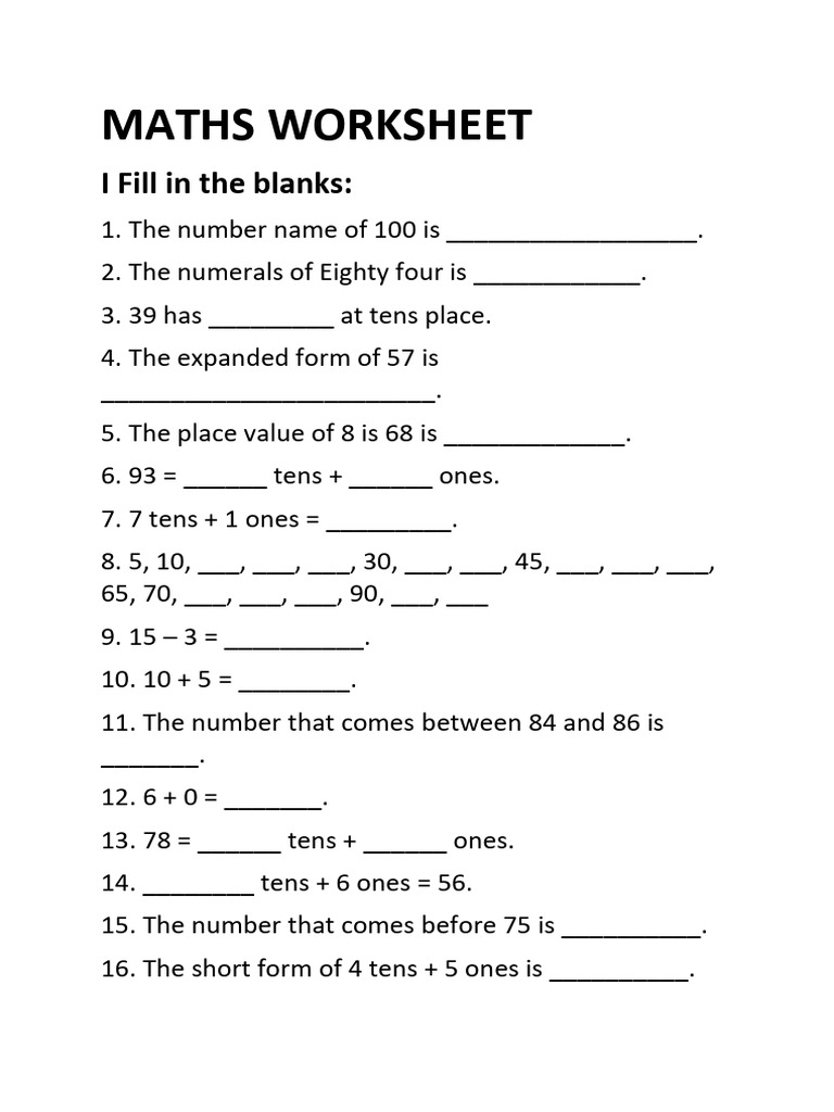 Class 3 Maths Worksheet on Sums | PDF | Rupee | Currency