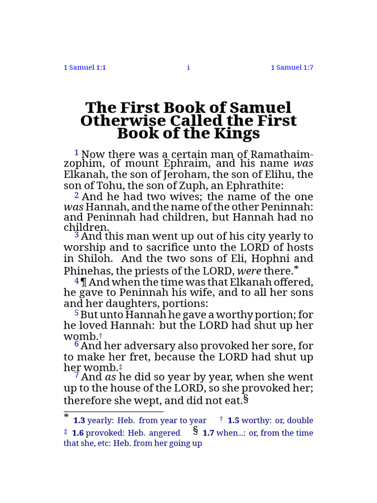 1st Samuel | PDF | Ark Of The Covenant | Samuel