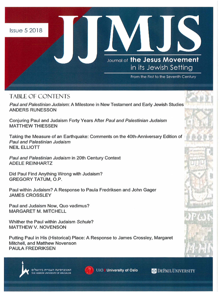Fredriksen's Response on Paul and Judaism | PDF | Paul The Apostle | Jesus