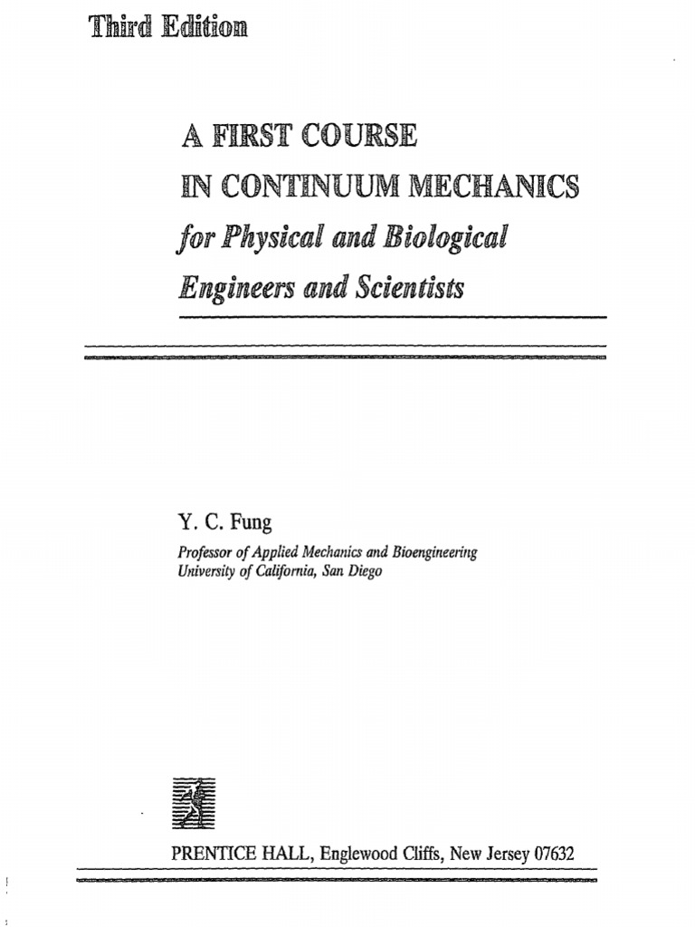 A First Course in Continuum Mechanics | PDF