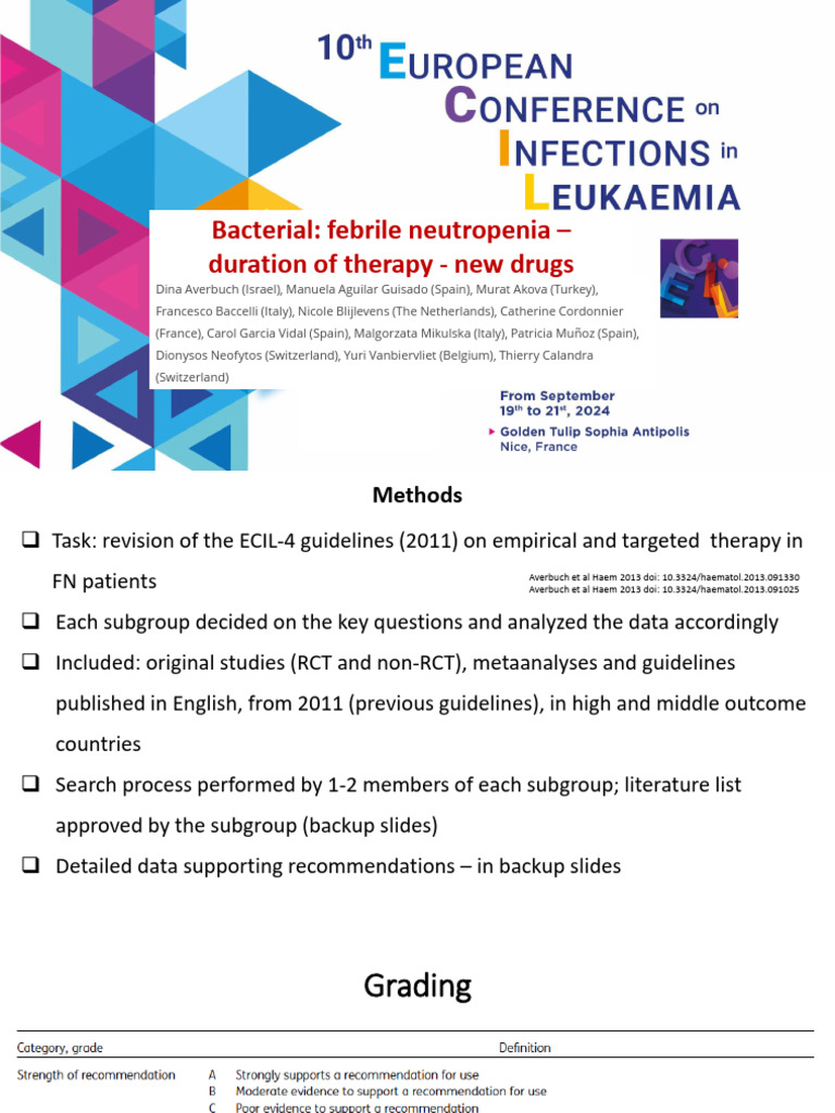 ECIL-10 Guidelines for Febrile Neutropenia | PDF | Sepsis | Randomized ...