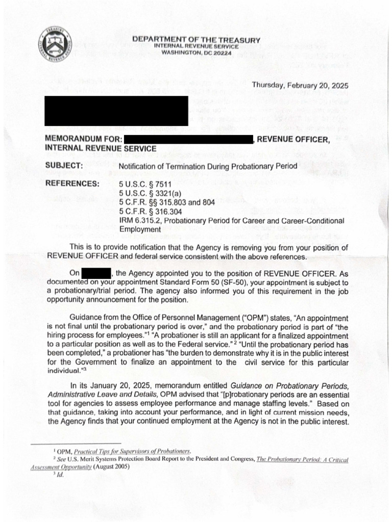 IRS termination letter | PDF