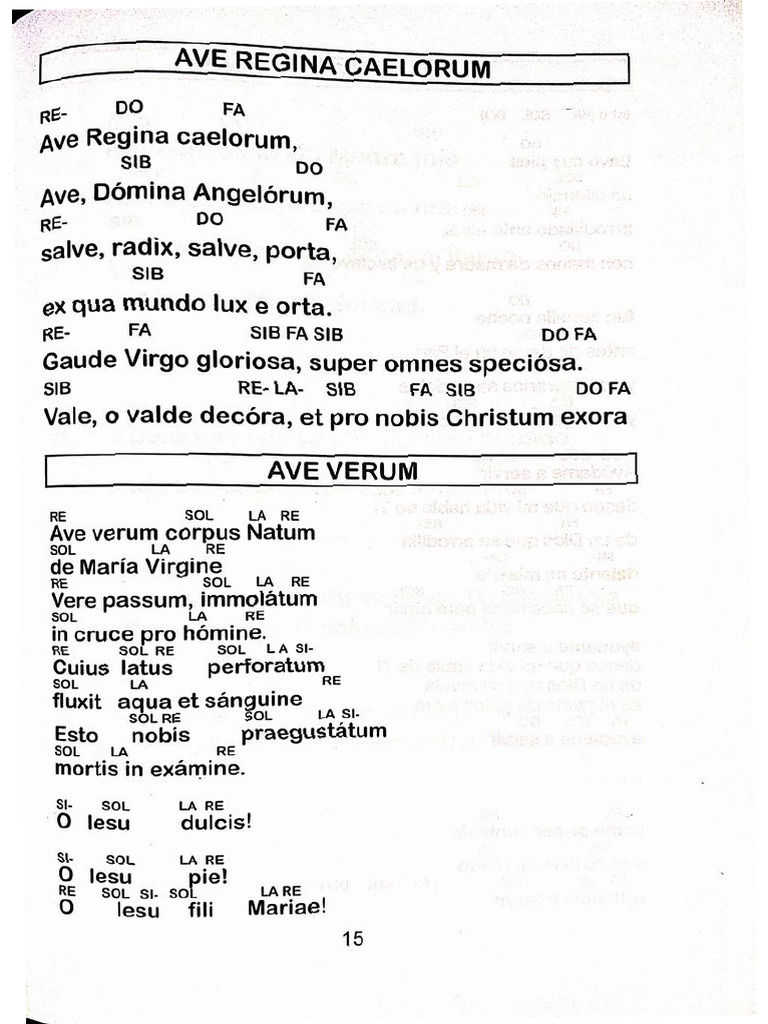 Cantos a la Virgen María | PDF | María, madre de Jesús
