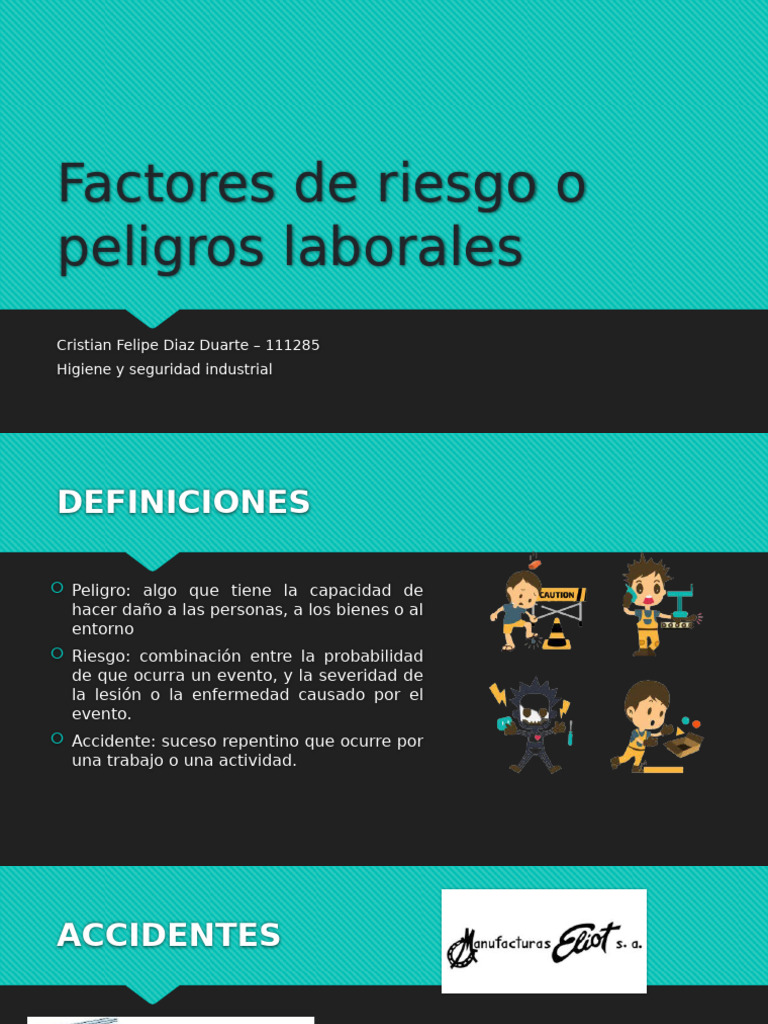 Factores de Riesgo o Peligros Laborales | PDF | Seguridad y salud ...