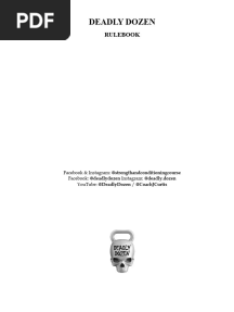 DEADLY DOZEN RULEBOOK