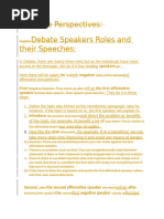 Third Speaker Debate Structure Guide | PDF | Artificial Intelligence ...