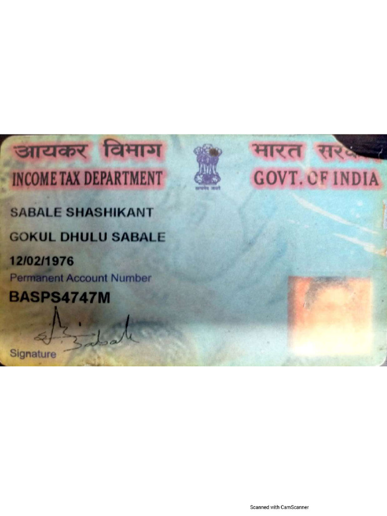 PAN Card Details and Information | PDF