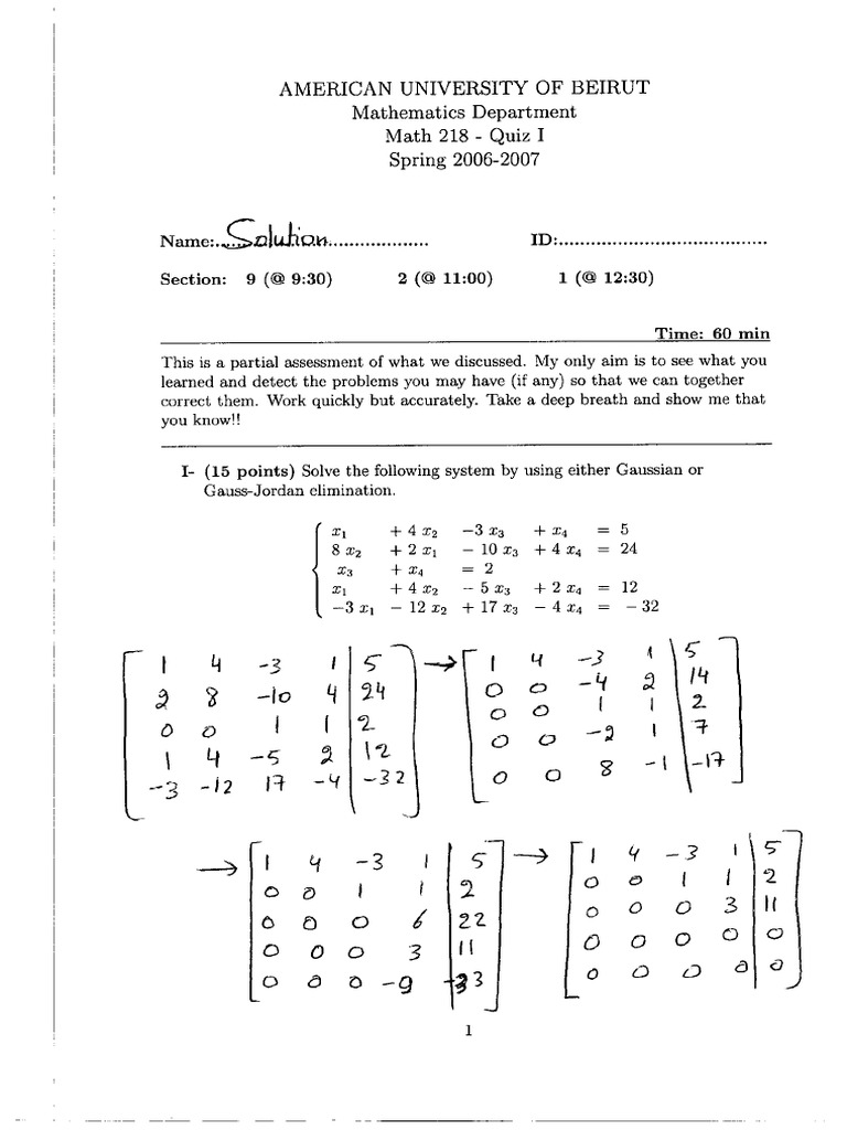 Spring 2006 Solution | PDF