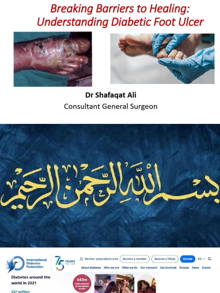 Diabetic Foot Ulcer Healing Barriers | PDF | Wound | Diabetes