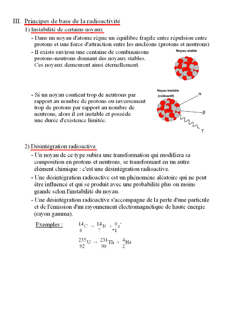 Cours 02 Radioactivité Et Datation | PDF