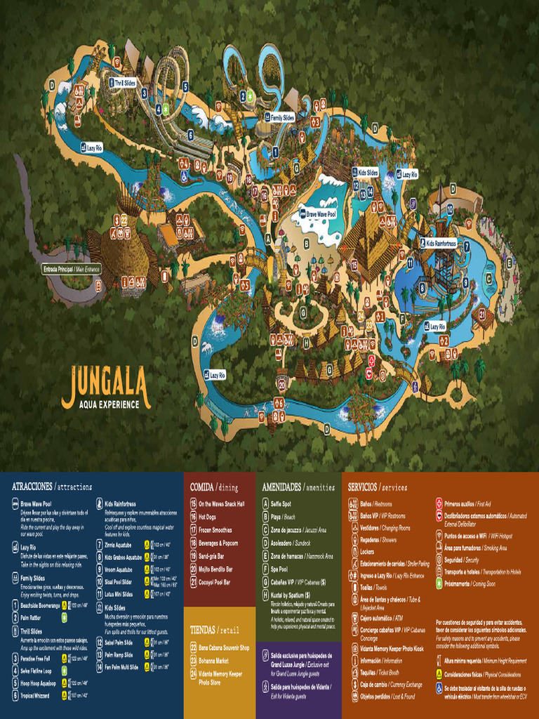 Jungala Waterpark Map | PDF