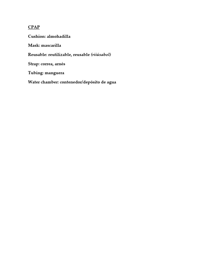 CPAP | PDF
