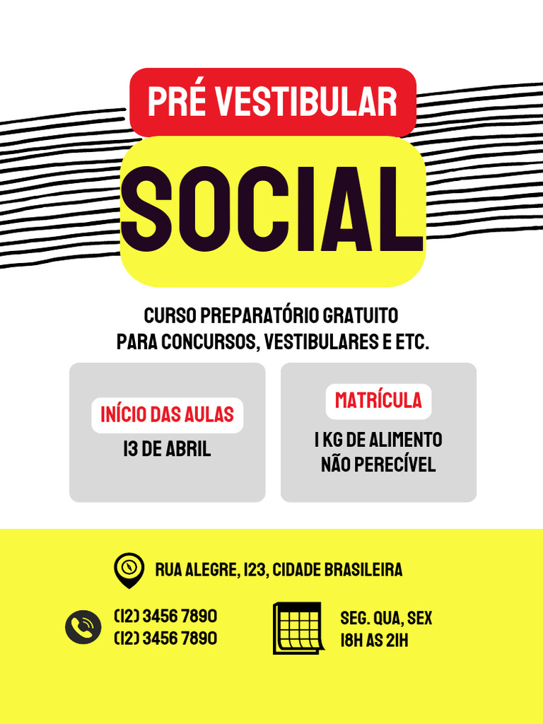 Cartaz Pré Vestibular Social Colorido Informativo_20250227_180119_0000 ...