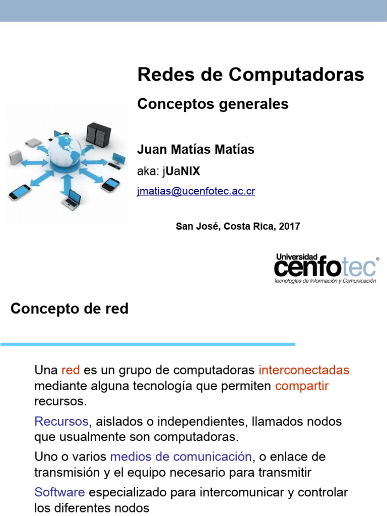 Componentes y Tipos de Redes de Computadoras | PDF | Red de ...