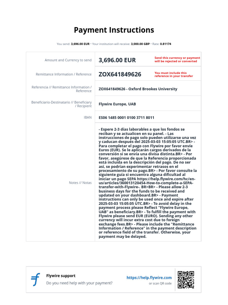 ZOX641849626 Auth Letter | PDF | Euro | Banking