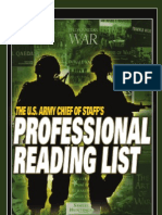 Army CoS Reading List 2012