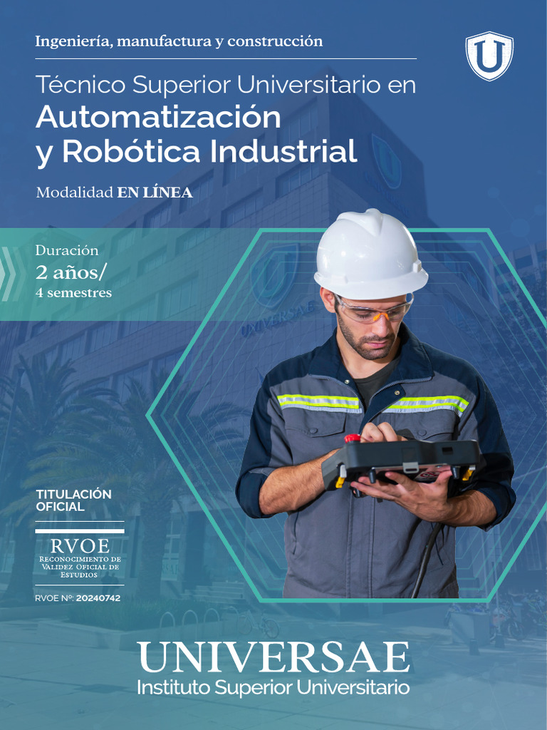 TSU en Automatizaci n y Rob Tica Industrial (1) | PDF | Enseñando