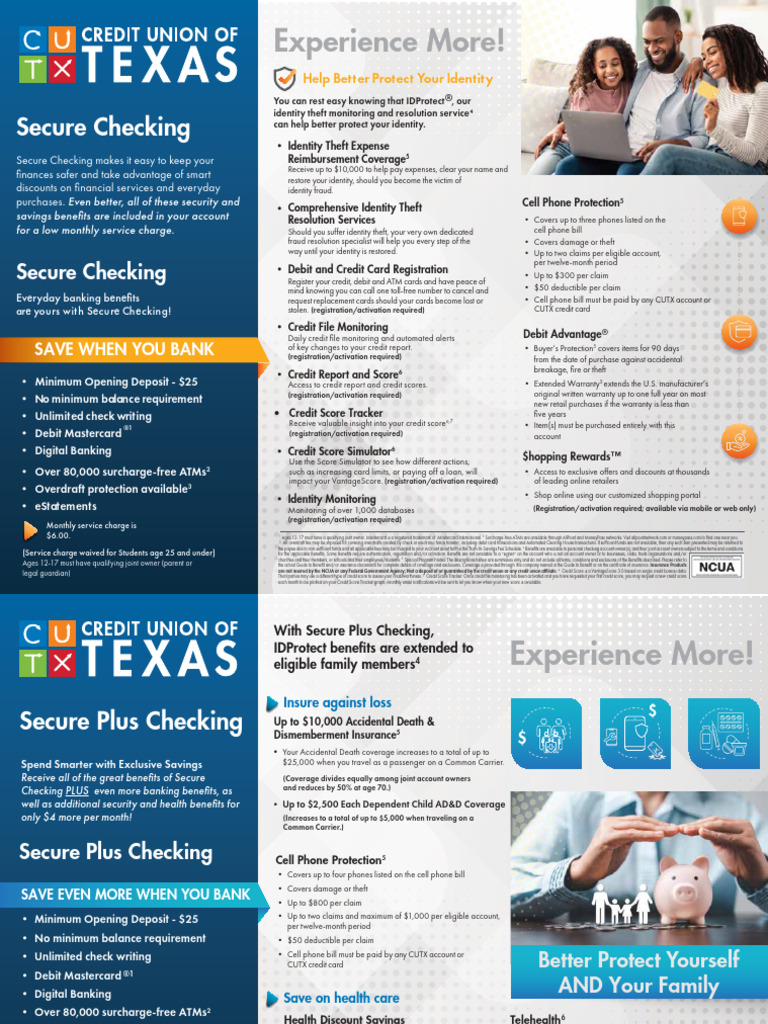 CUTX Comparison Chart-Rev 4.1.2024 | PDF | Credit Card | Overdraft
