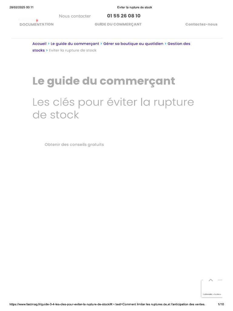 Eviter La Rupture de Stock | PDF