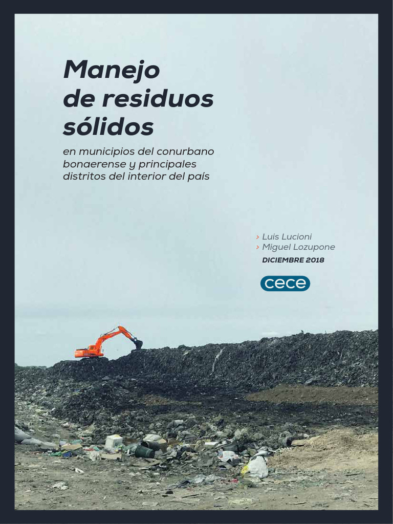 Manejo de Residuos en Conurbano Bonaerense | PDF | Presupuesto ...