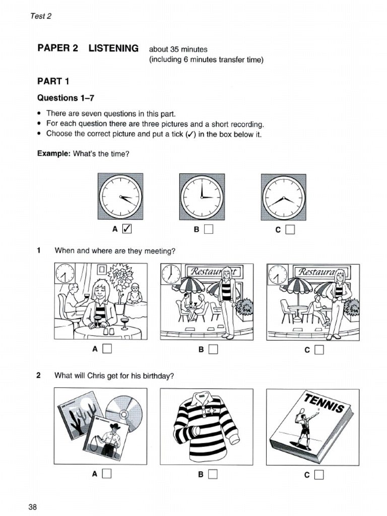 PET - Test 2 | PDF