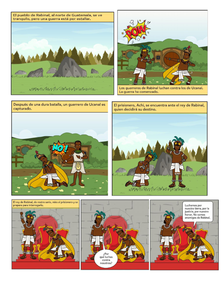 Historieta Rabinal Achí | PDF