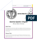 Gamma-Upsilon Chapter: Debt Free