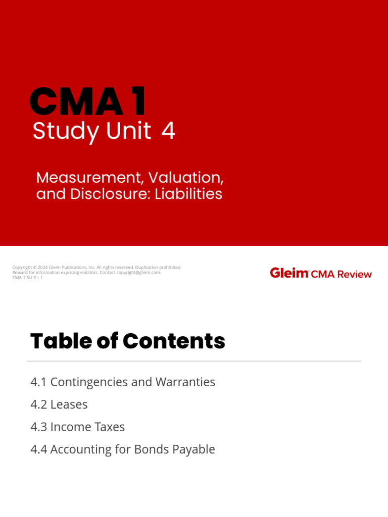 Liabilities: Measurement and Disclosure Guide | PDF | Deferred Tax ...