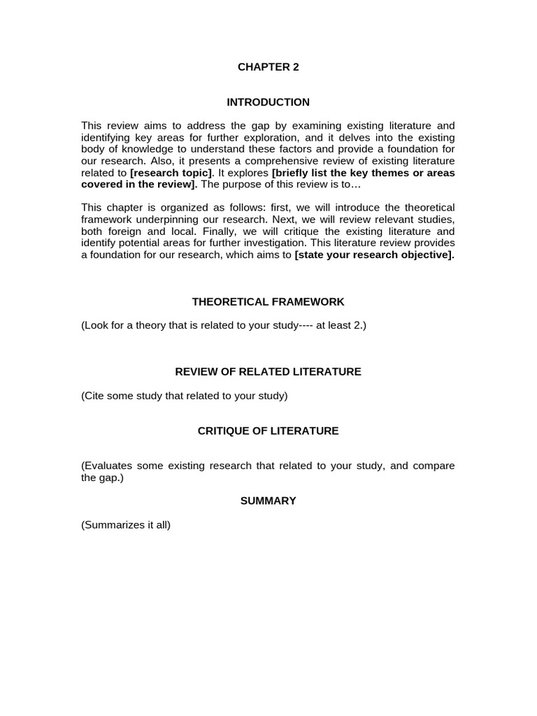 Literature Review and Theoretical Framework | PDF