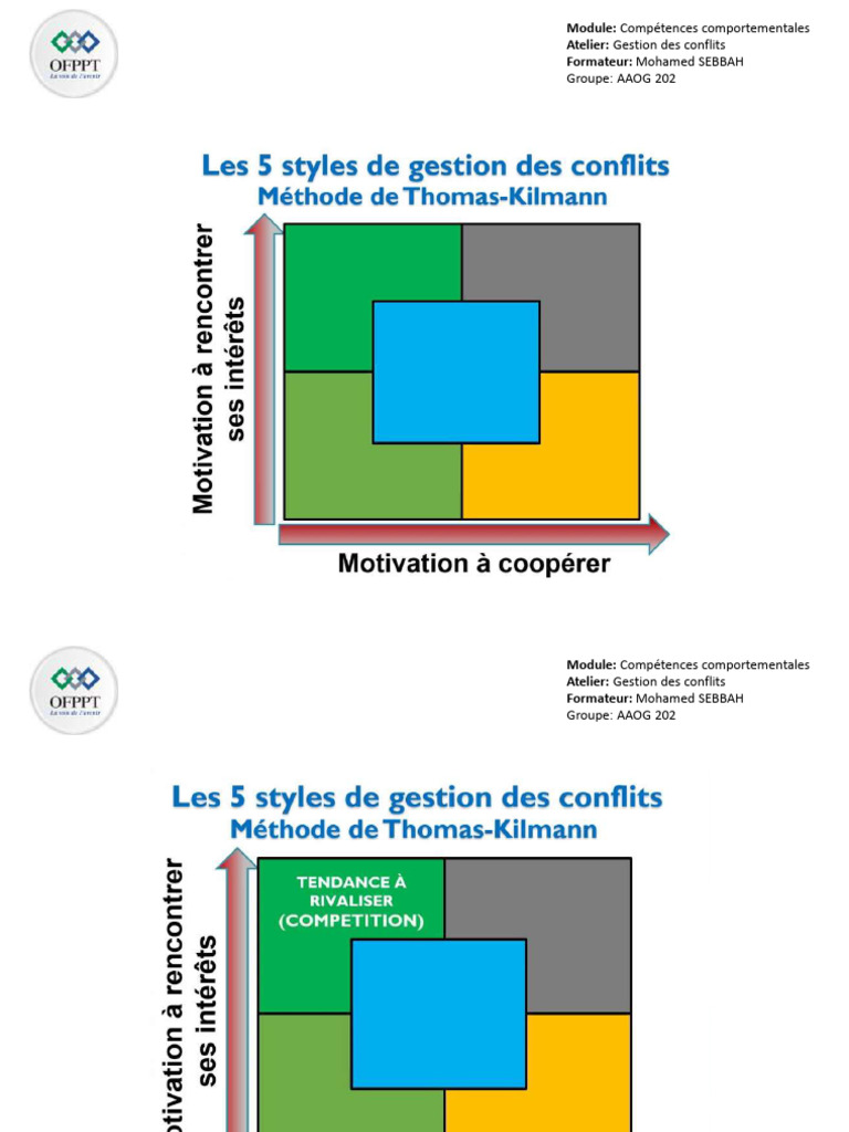 Styles de gestion des conflits | PDF