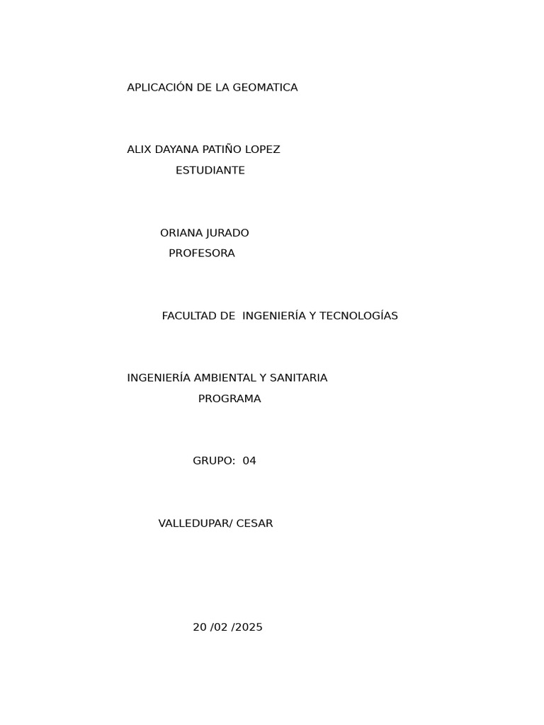 Act01 G04 2025 Adpl | PDF | Sistema de información geográfica | Software