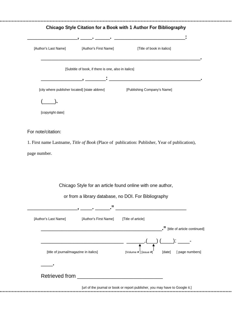 Chicago Style Citation Guide for Books | PDF | Publishing | Sources