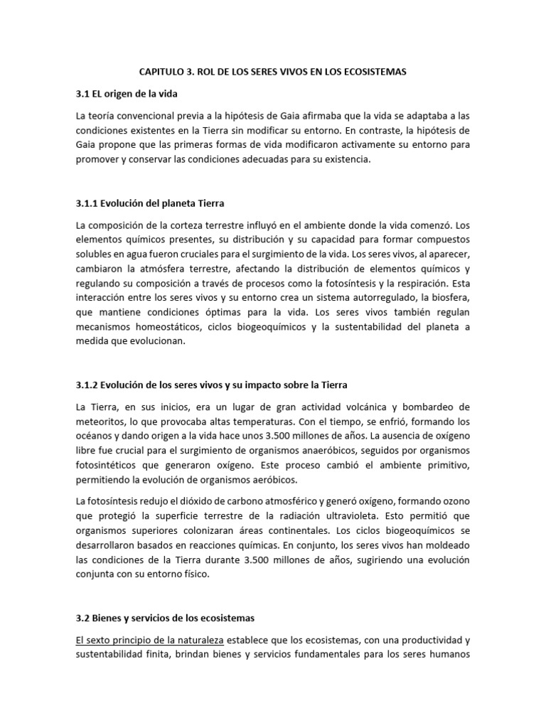 Resumen Capitulo 3 | PDF | Entorno natural | Tierra