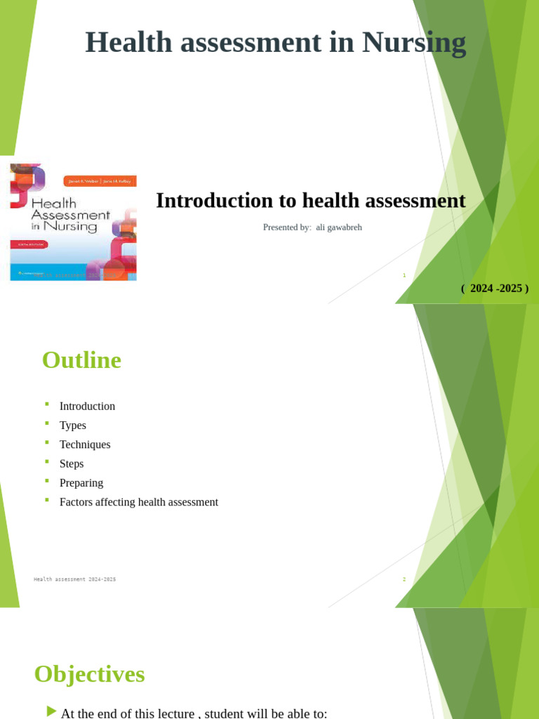 1 - Health Assessment Introduction | PDF | Nursing | Physical Examination