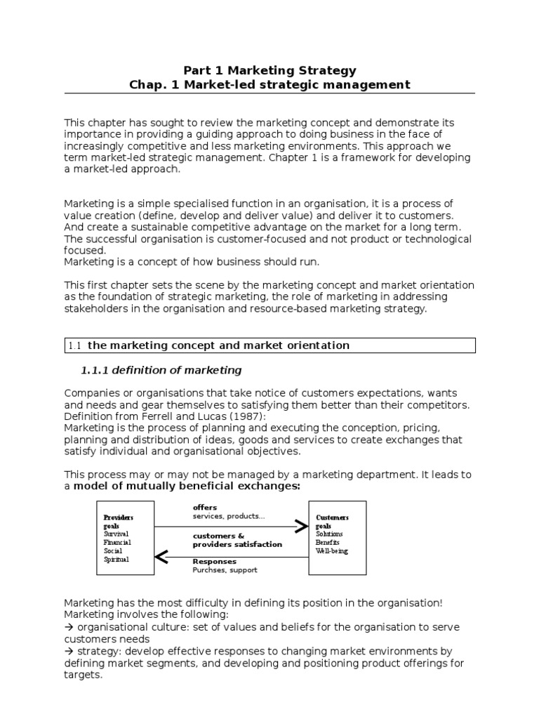 Market-Led Strategic Management Overview | PDF | Strategic Management ...
