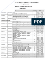 Css Schedule 2012