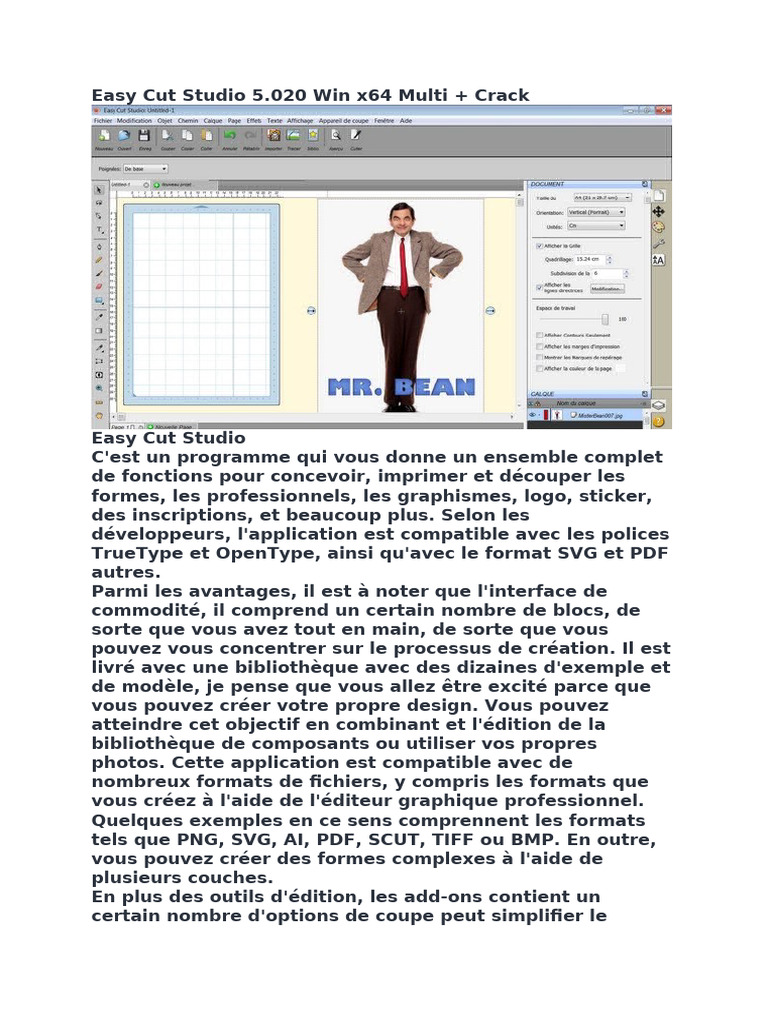 Easy Cut Studio 5.020 avec Crack | PDF | Informatique | Logiciel