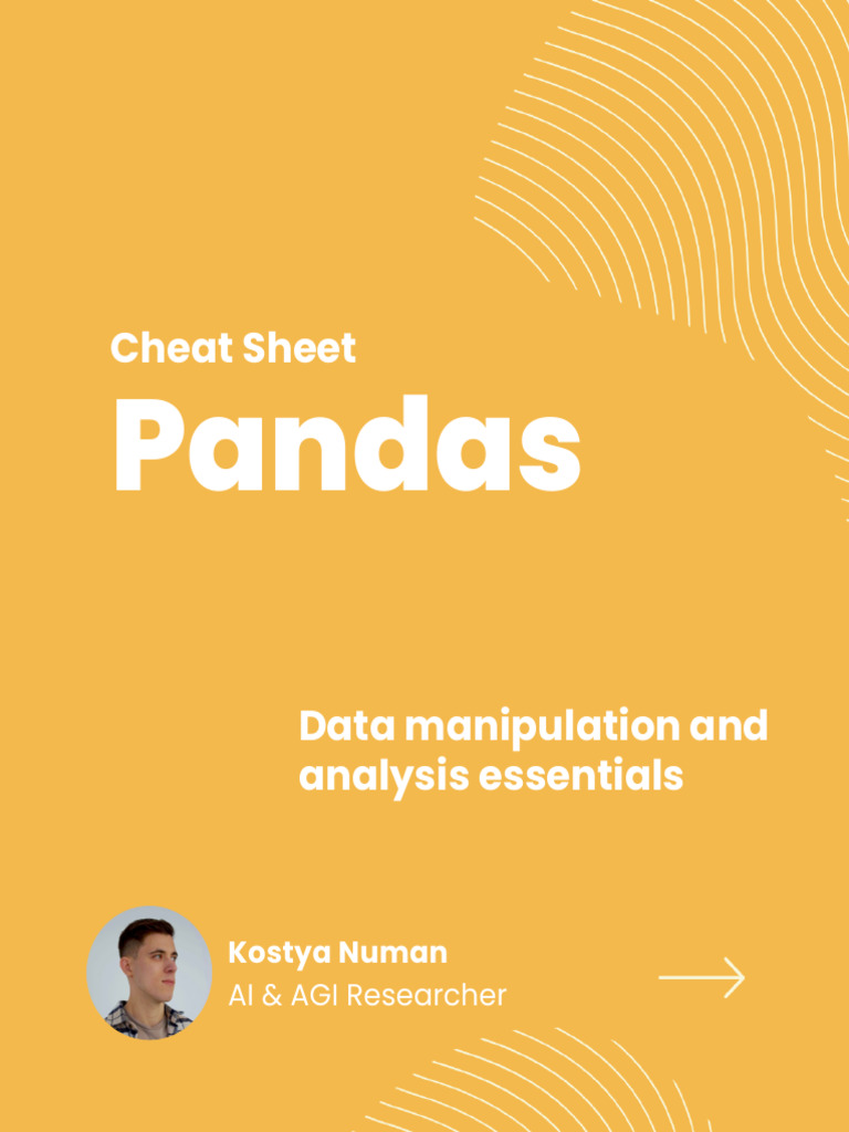 Pandas Data Manipulation Cheat Sheet | PDF | Software Engineering ...