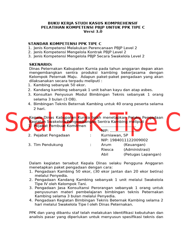 Pengadaan Kambing dan Kandang di Kurnia | PDF