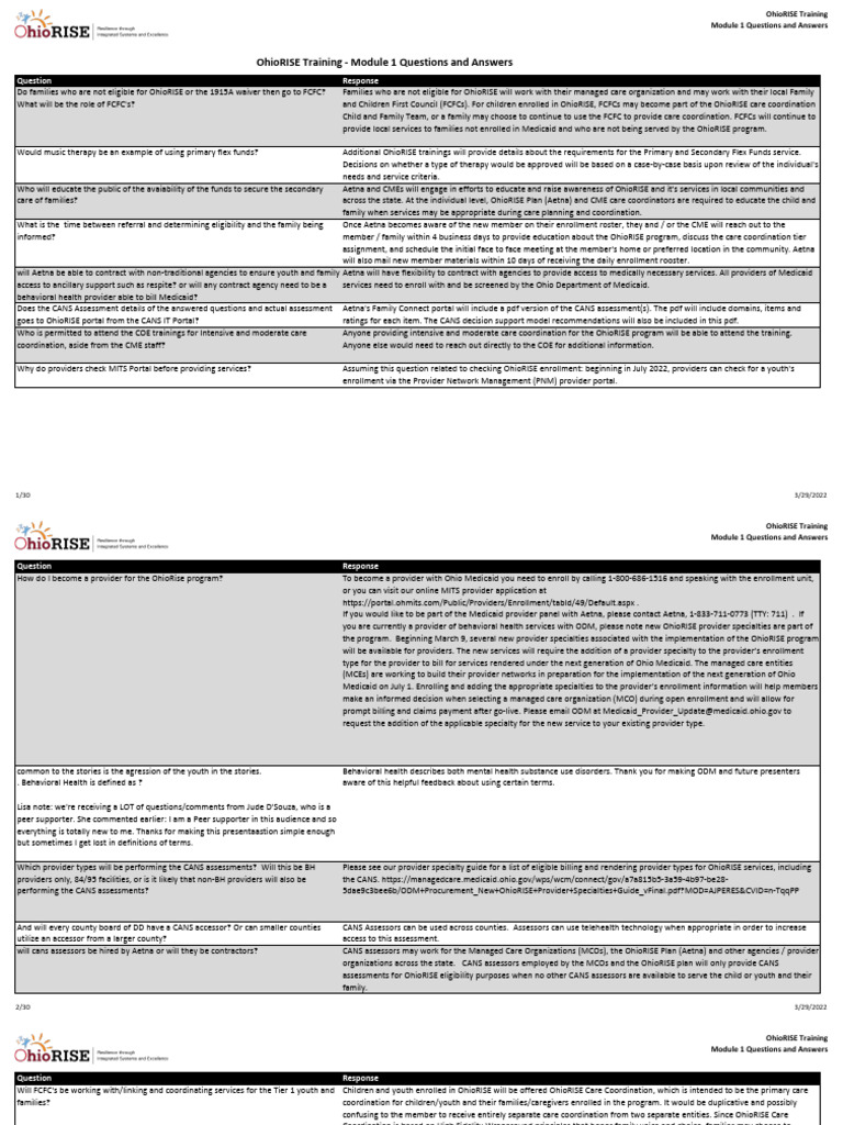 Module+1+Q&A | PDF | Medicaid | Managed Care