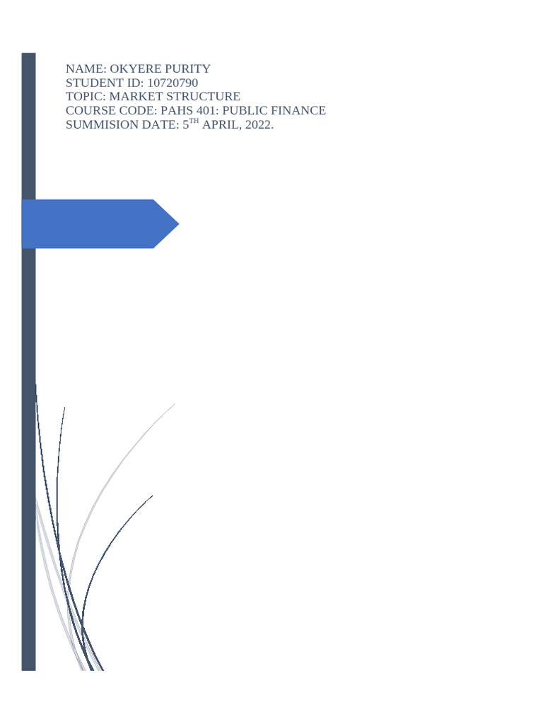 Public Finance Assignment 1 | PDF | Monopoly | Profit (Economics)