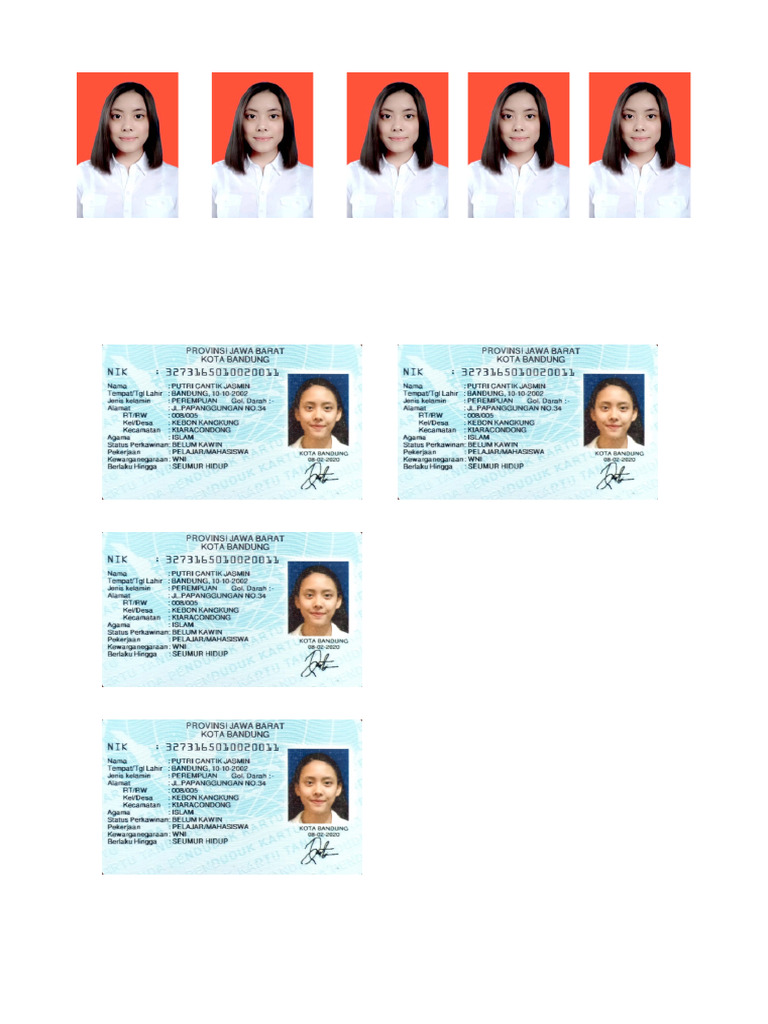 Pas Photo Dan KTP | PDF