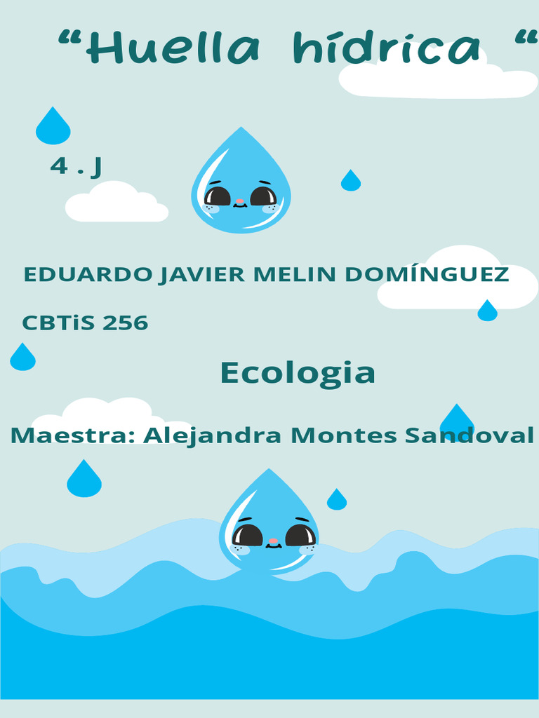 Proyecto de Ecología Huella Hídrica | PDF | Agua | El ciclo del agua