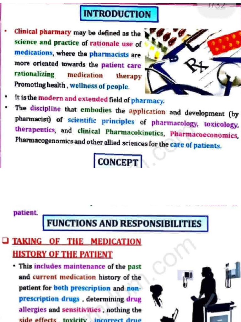 Clinical Pharmacist Responsibilities | PDF