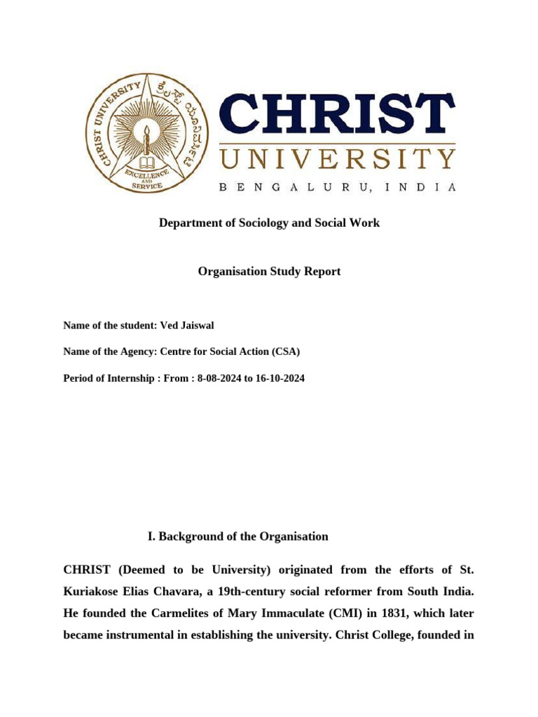 CSA Organisation Study Report 2024 | PDF | Empowerment