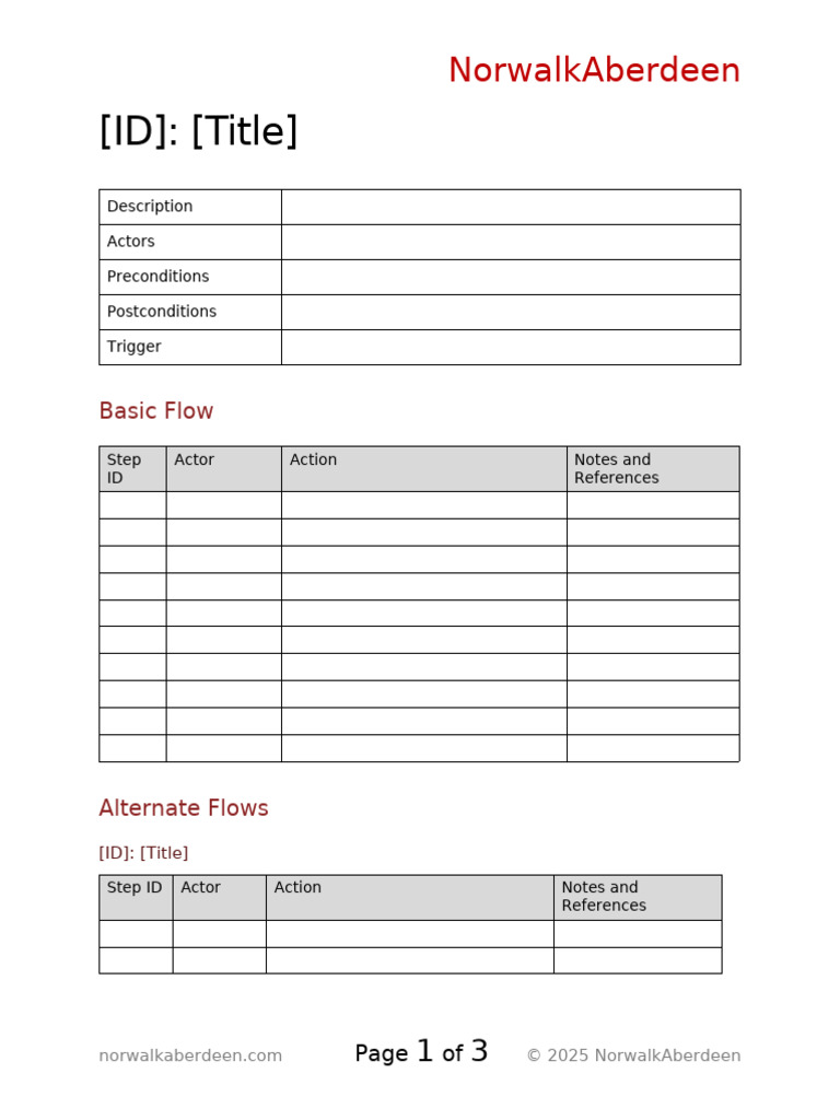 NorwalkAberdeen Use Case Document | PDF