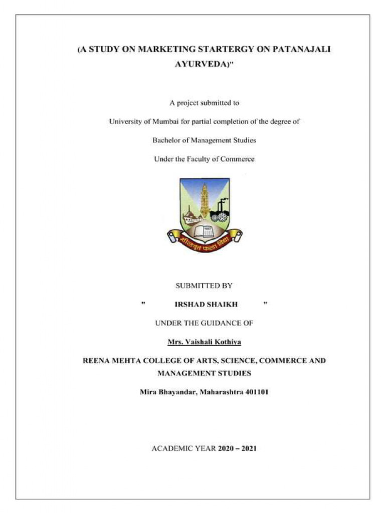 Ocr Project) (1) | PDF | Marketing
