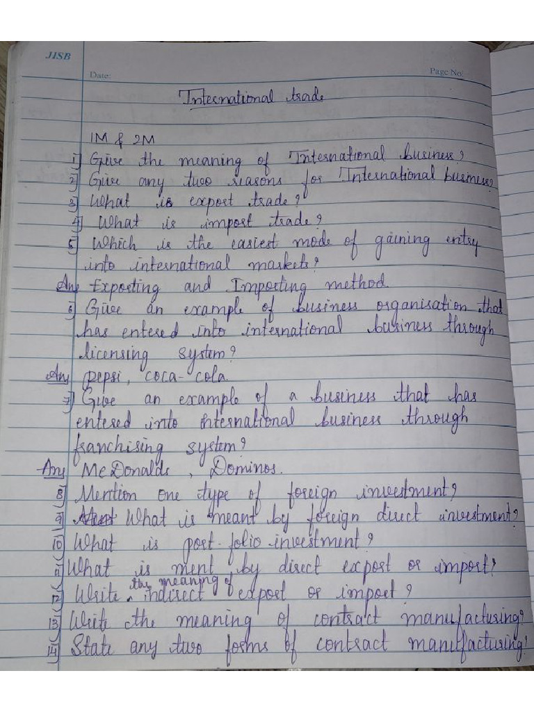 International Business Notes | PDF