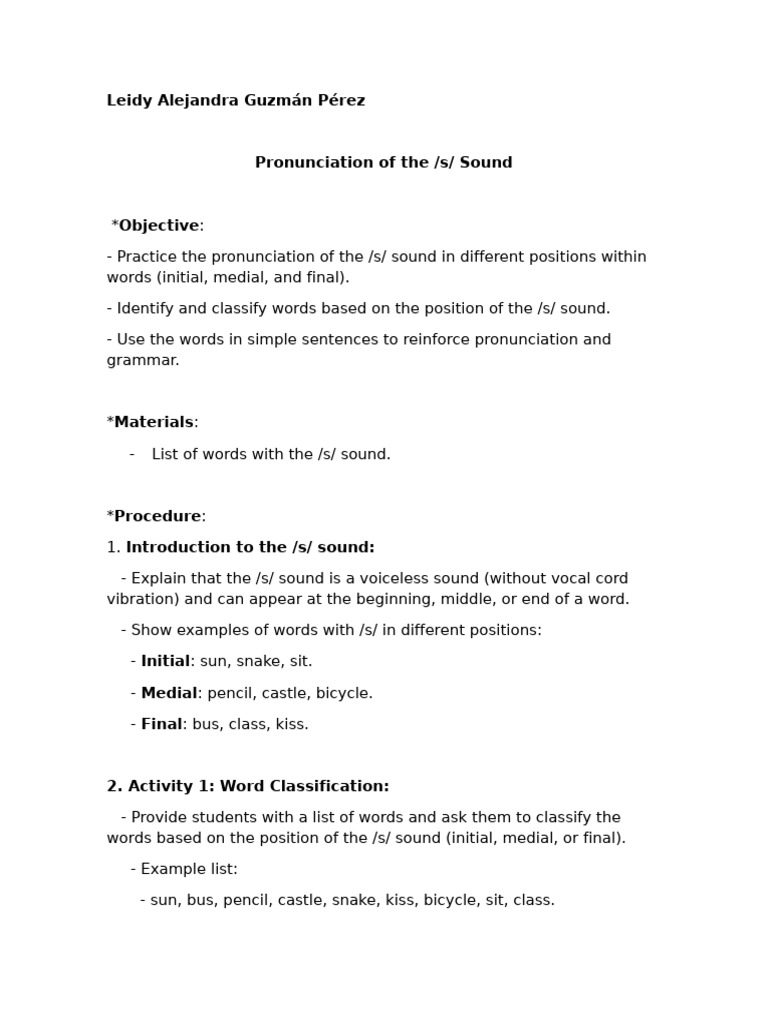 Sound S | PDF