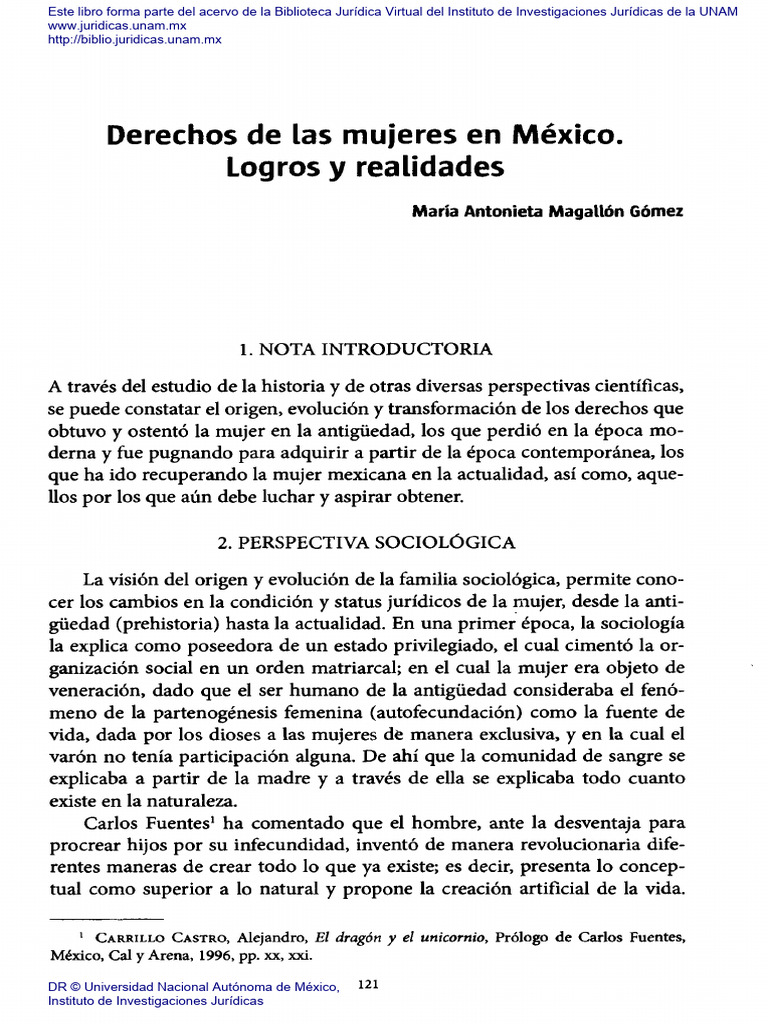 Derechos de las mujeres en México | PDF | Mujer | Igualdad de género